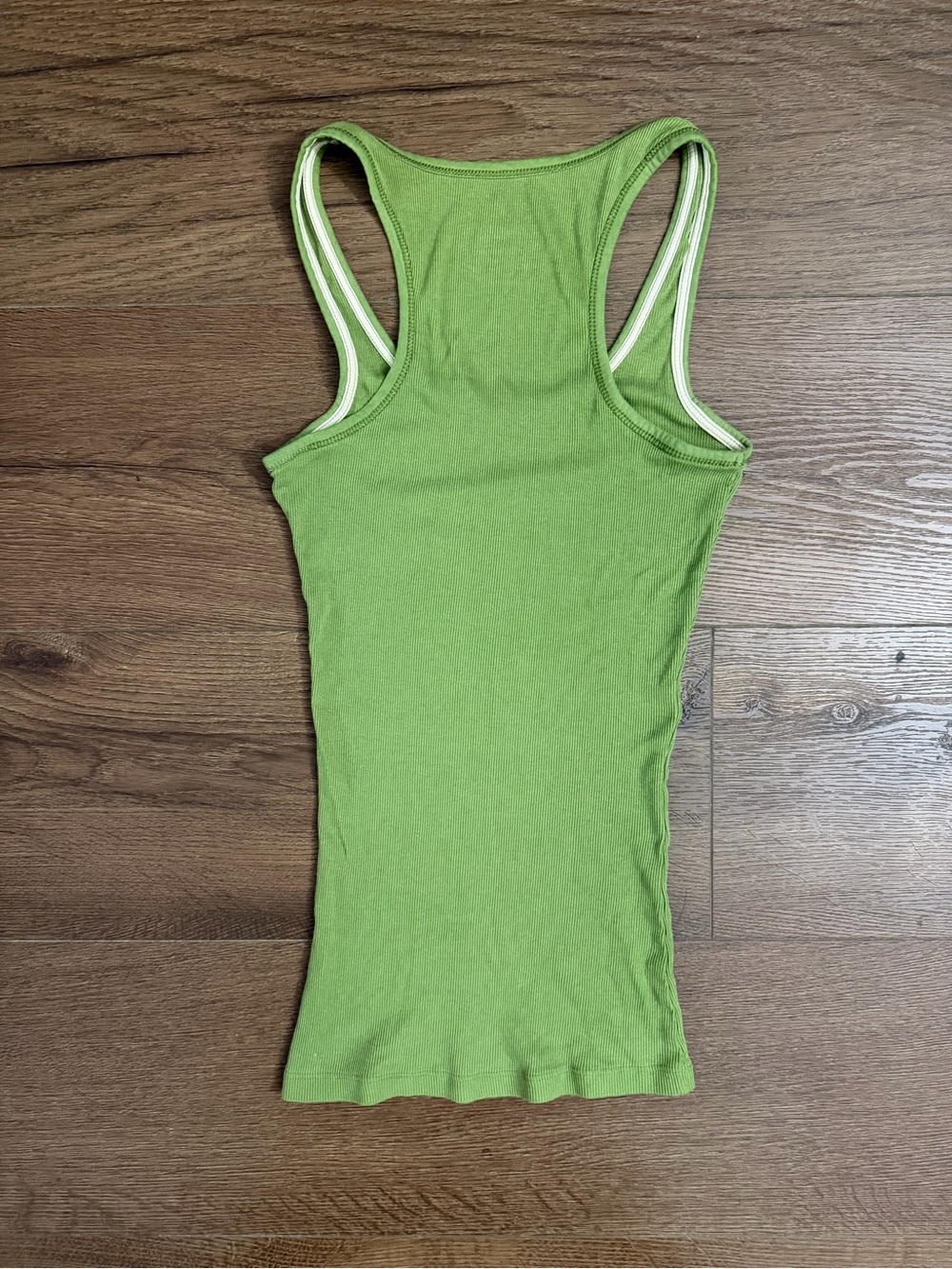 Rhapsody Lime Green Ribbed Racerback Tank - Picture 3 of 3